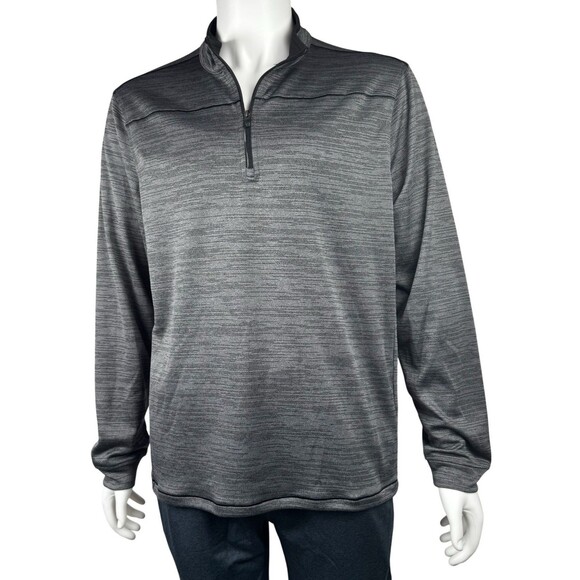 Pebble Beach Mens Large Gray Dry-Luxe Performance 1/4 Zip Shirt Pull Over New - Picture 8 of 10